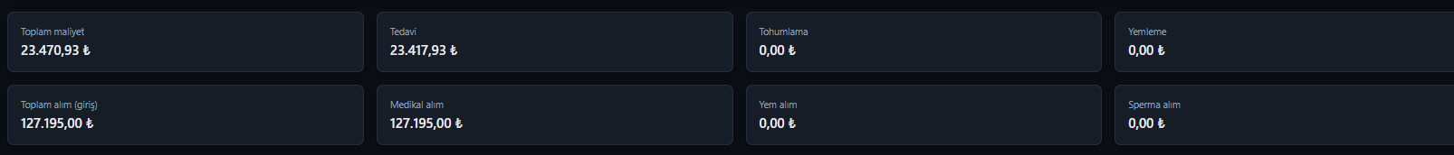 Ekonomi özet kartları