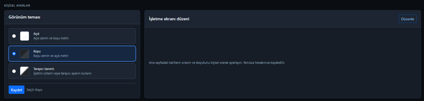 Tema seçimi