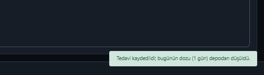 Kayıt ve doz düşümü